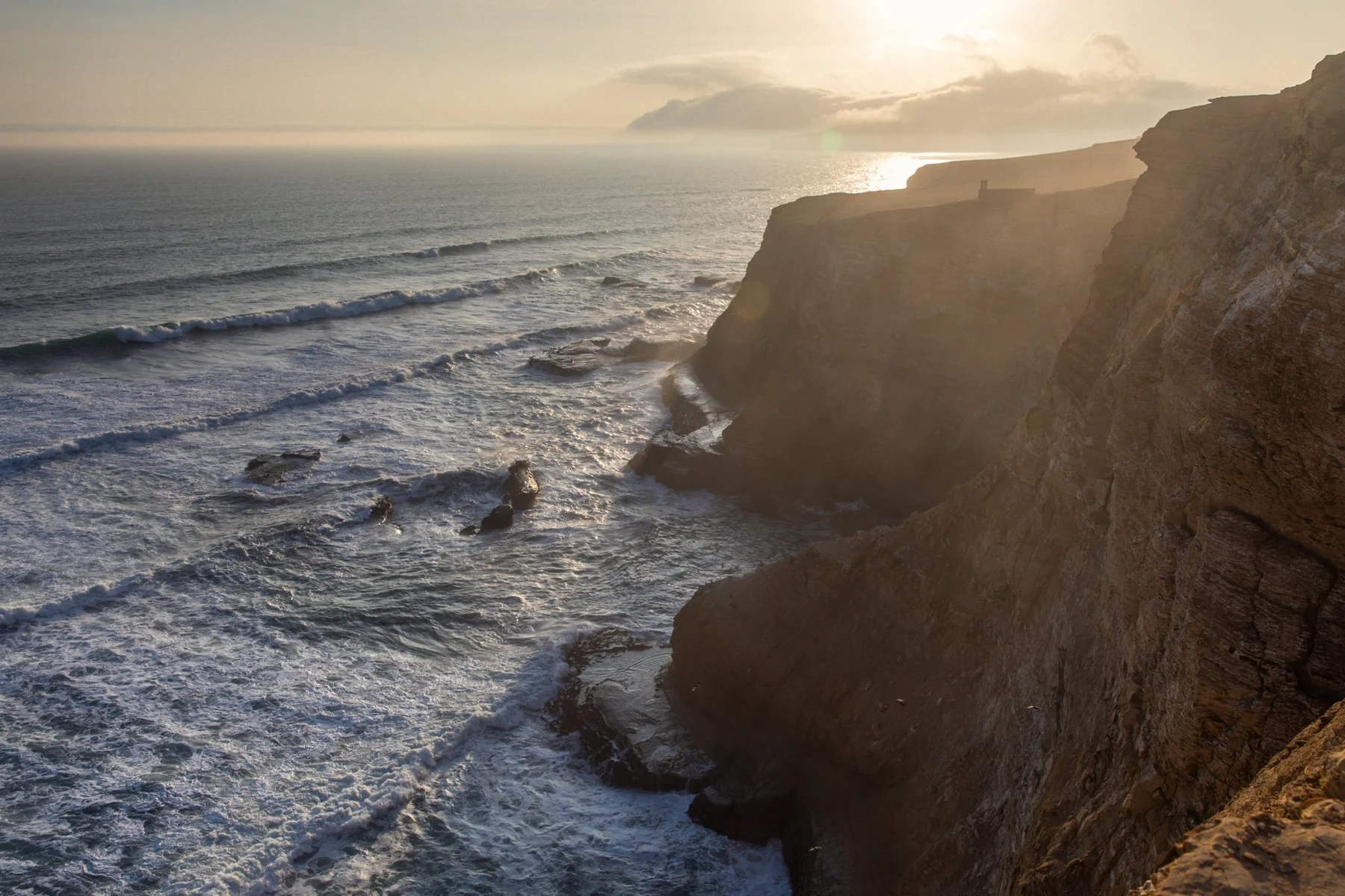 Reserve cliffs near the coastal museum route, showing the surrounding landscape